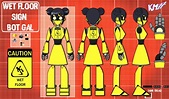 Wet Floor Sign Bot Gal Reference | Five Nights At Freddy's Amino