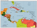 America Caribbean Political Map - MapSof.net