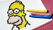 Pixel Art Homero Dibujos En Pixeles Pixeles Pixel Art | Images and ...