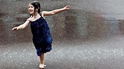 Happy child runs in the rain wallpapers and images - wallpapers ...