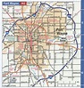 Fort Wayne IN road map, highway Fort Wayne city and surrounding area