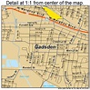 Gadsden Alabama Street Map 0128696