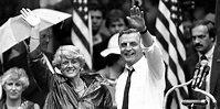 Walter Mondale made history by choosing Geraldine Ferraro as first female running mate on a ...