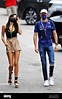 Nicholas Latifi (CDN) Williams Racing with his girlfriend Sandra ...