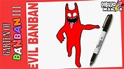 COMO DIBUJAR A EVIL BANBAN DE GARTEN OF BANBAN 3 | how to draw evil ...