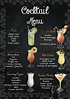 Personalised Cocktail Bar Menu