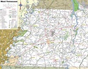 Map of West Tennessee - Ontheworldmap.com