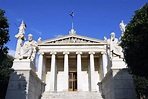 La Academia Nacional De Atenas (Grecia) Imagen de archivo - Imagen de ...