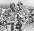 John Wayne and John Bradley in “Sands of Iwo Jima” The movie recreates ...