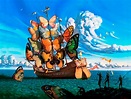 Lienzo Tela, Barco De Mariposas, Salvador Dalí 60 X 80 Cm - $ 698.00 en ...