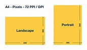 A4 size in pixels. Convenient calculator with different DPIs.