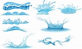 Splashing Water Vector Art, Icons, and Graphics for Free Download