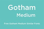 Gotham Medium Free Fonts - Download Fonts