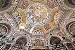 The ribbed vaulted dome of the church of San Lorenzo, Turin, Italy ...