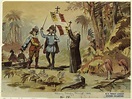 An 1866 illustration of early Spanish colonization in the Caribbean ...