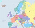 2 Free Large Map of Europe With Capitals PDF Download | World Map With ...