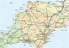 south west england county road and rail map at 1m scale in illustrator ...