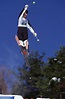 Richard Ussher practices during the Freestyle Skiing training at Isuza ...