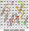 Download Snakes and Ladders Board Game Printable Template