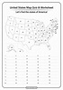 Free Printable United States Map Quiz and Worksheet | Map quiz ...