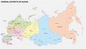Mapa da Rússia - Europa Destinos