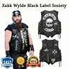 Zakk Wylde Black Label Society Genuine Cowhide Leather Vest Jacket BLS ...