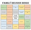Family Reunion Bingo Game Printable - Printable Word Searches