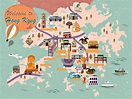 Hong Kong Map of Major Sights and Attractions - OrangeSmile.com