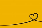 Yellow love background. Empty vivid yellow love background best for ...
