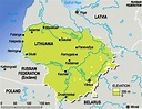 Mapa de Lituania - datos interesantes e información sobre el país