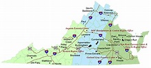 Map of Virginia's State Forests. | State forest, Western region