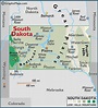South Dakota Large Color Map