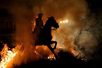 Las Luminarias - Bonfires and horses at Las Luminarias Festival ...