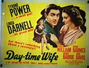 "DAY TIME WIFE" MOVIE POSTER - "DAY-TIME WIFE" MOVIE POSTER