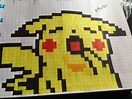 Pikachu Head Pixel Art Pixel Art Pokemon, Pixel Art Pattern, Anime ...