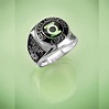 Solid Sterling Silver Green Lantern Corps Ring | eBay