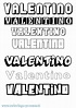 Coloriage du prénom Valentino : à Imprimer ou Télécharger facilement
