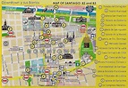 TRAVEL CHILE SITE - Santiago Centro (Downtown) Map