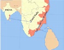 Location map of coastal districts in Coromandel Coast of Tamil Nadu ...