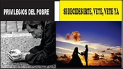 PRIVILEGIOS DEL POBRE #SI DECIDES IRTE, VETE (Poemas) - YouTube