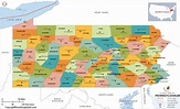 Printable Map Of Pennsylvania | Hartman
