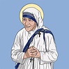 Saint Mother Teresa of Calcutta Colored Vector Illustration 11167763 ...