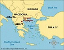 Il monte Olimpo in Grecia mappa - Mappa del monte Olimpo, in Grecia ...