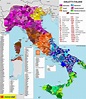 La mappa dei dialetti italiani