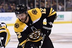 Brian Gionta scores his first goal as a Bruin