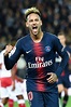 Paris Saint-Germain's Brazilian forward Neymar Jr celebrates after ...