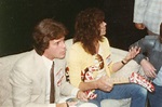 Dennis Berardi (Kramer Guitars) , Eddie Van Halen at an early trade ...