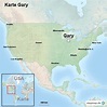 Karte Gary von ortslagekarte-usa - Landkarte für die USA