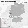 StepMap - Karte Marbach am Neckar - Landkarte für Deutschland