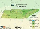 Tennessee Plant Hardiness Zone Map - MapSof.net
